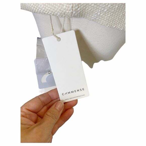 Commense Tweed Crop Tank Pearl Buttons NWT Sz S - Picture 6 of 8